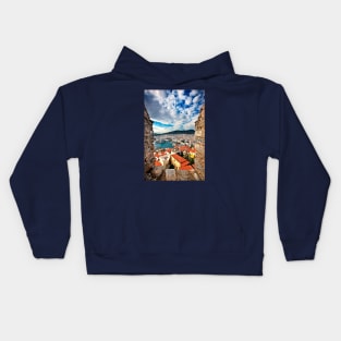 View from the Acropolis of Kavala Kids Hoodie